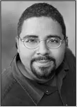 person with dark opacity background