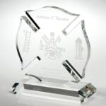 Maltese Cross, 6.75"H Optic Crystal Award