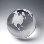 Globe (Flat Bottom), Optic Crystal Gift