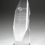 Octagon Tower Clear, Optic Crystal Trophy