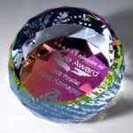 Dome Paperweight, 3"W Optic Crystal