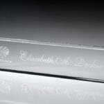 Name Plate, Optic Crystal, 12"W Optic Crystal