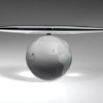 Globe Spinning Pen Set, 6"W Optic Crystal