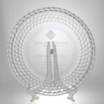 Dahlia Plate, 12" Glass