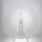 Basketweave Plate, 13" Glass