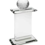 Pedestal Award w/Golf Ball, Starfire