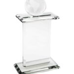 Pedestal Award w/Globe, Starfire
