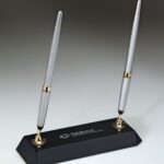 Black Crystal Pen Set w/ 2 pens, Black Crystal Gift