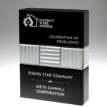 Moonlight Wide Vase, 10.5"H Jade Glass/Black Mirror