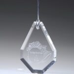 Starfire Teardrop, Ornament faceted on one side