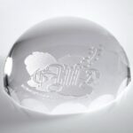 Magnifier Paperweight, Optic Crystal Gift